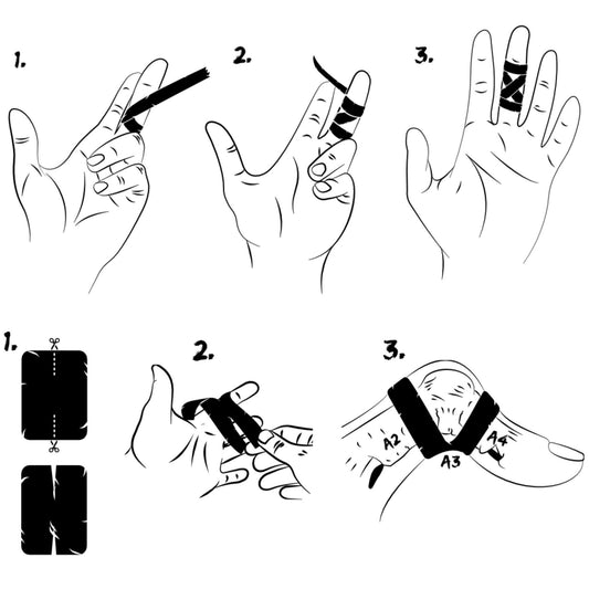 How To - Finger Tape Guide For Climbers - Lowgravityclimbing - how to, Tape - Low Gravity Co Climbing Chalk 