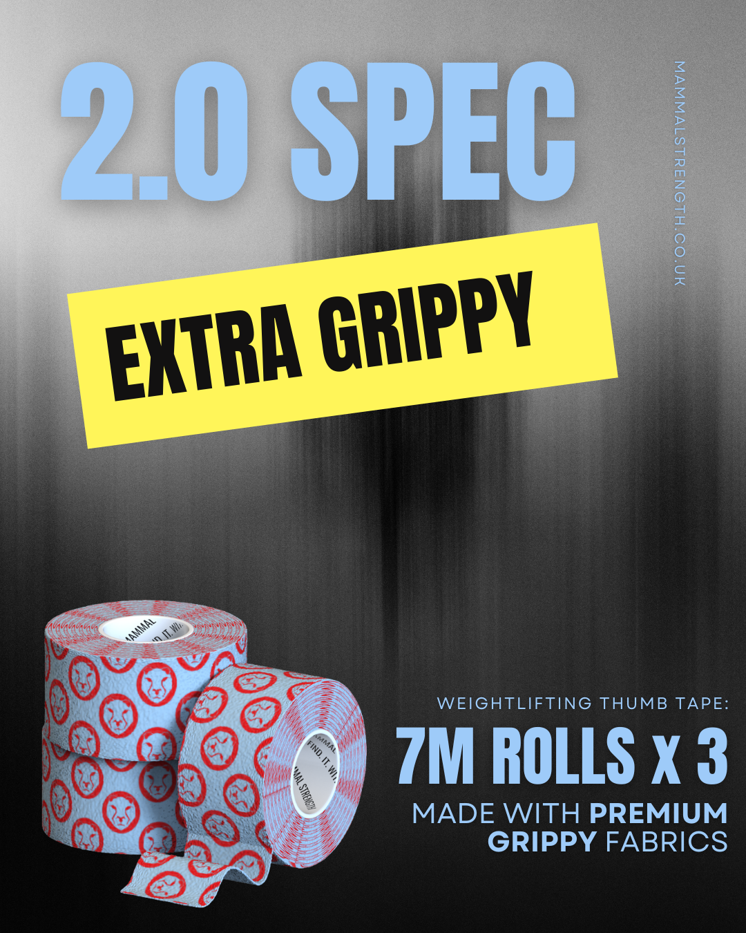 Mammal Tape - 7-Metre - Blue/Red - SPEC 2.0 (3 pack)