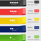 Yoga Studio Resistance Loop Bands - 5 Pack Inc Bag