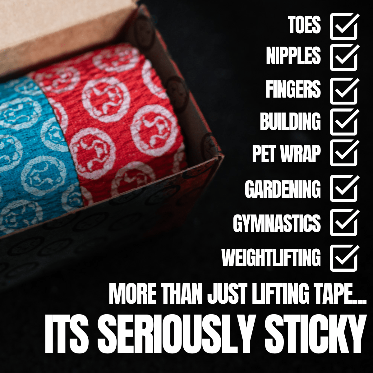 Mammal Tape - 10-Metre - Black/Pink - SPEC 2.0 (4 pack)