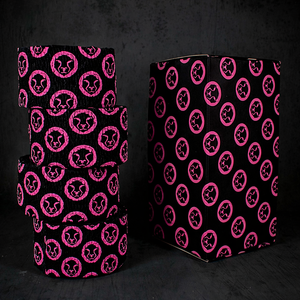 Mammal Tape - 10-Metre - Black/Pink - SPEC 2.0 (4 pack)